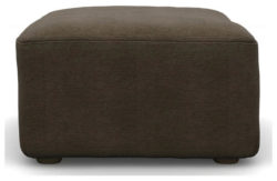 Heart of House Lincoln Fabric Footstool - Teak